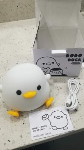 Cute Bean Duck Night Light, DoDo Duck Silicone Nursery Night Light photo review